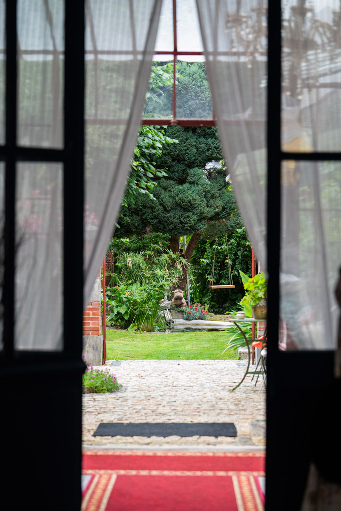 L'entrée de la maison d'hôte