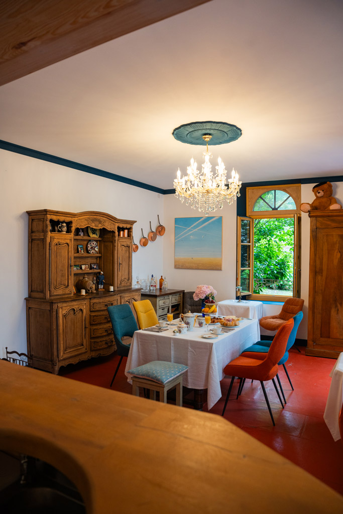 Salle à manger en chambre d'hôte