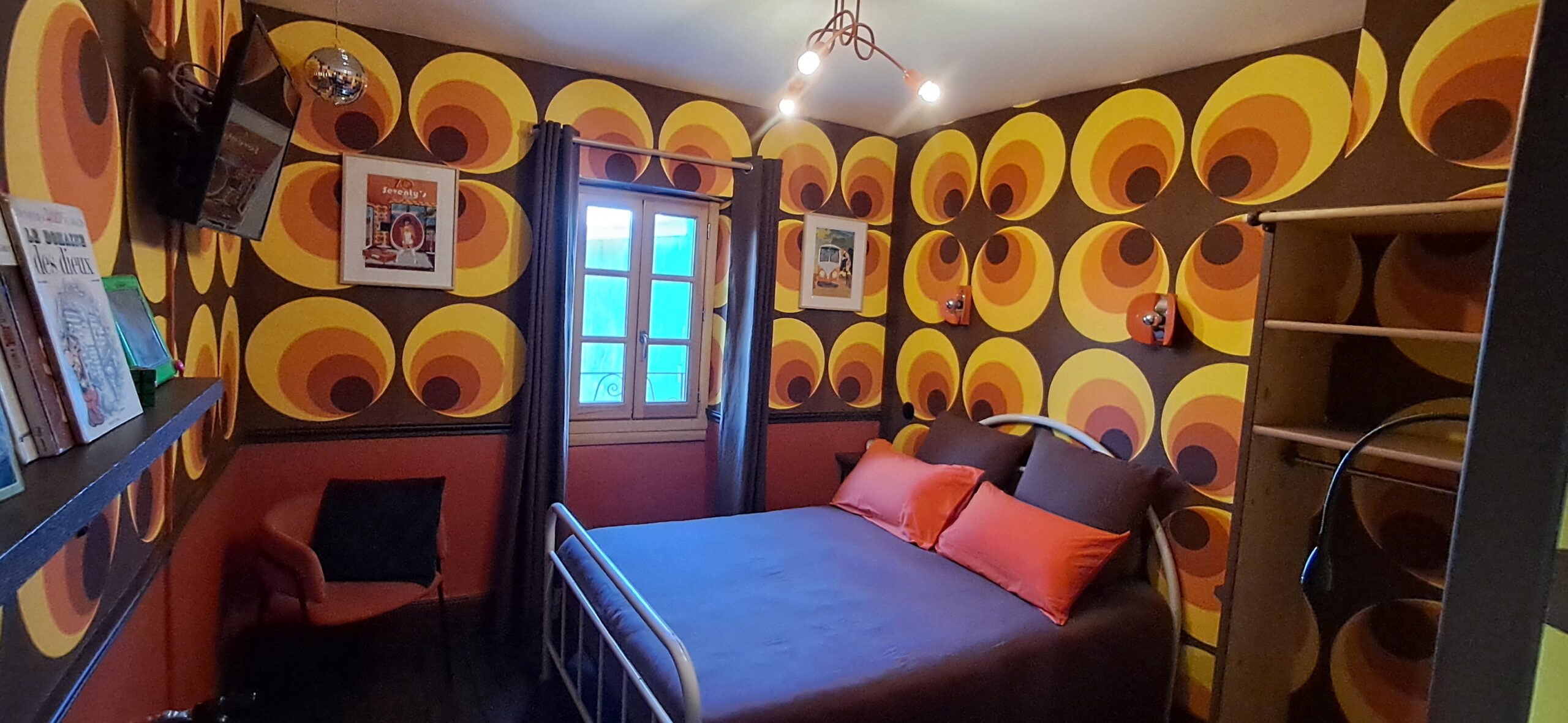 chambre vintage bel alexandre, retro années 70